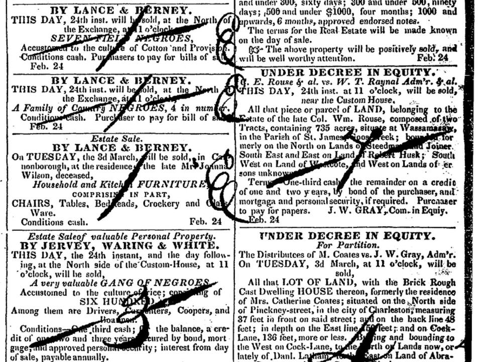 How a grad student uncovered the largest known slave auction in the U.S.
