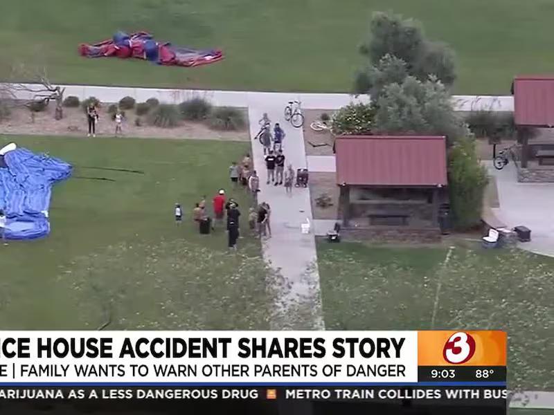 Mesa child in 2021 bounce house accident shares story