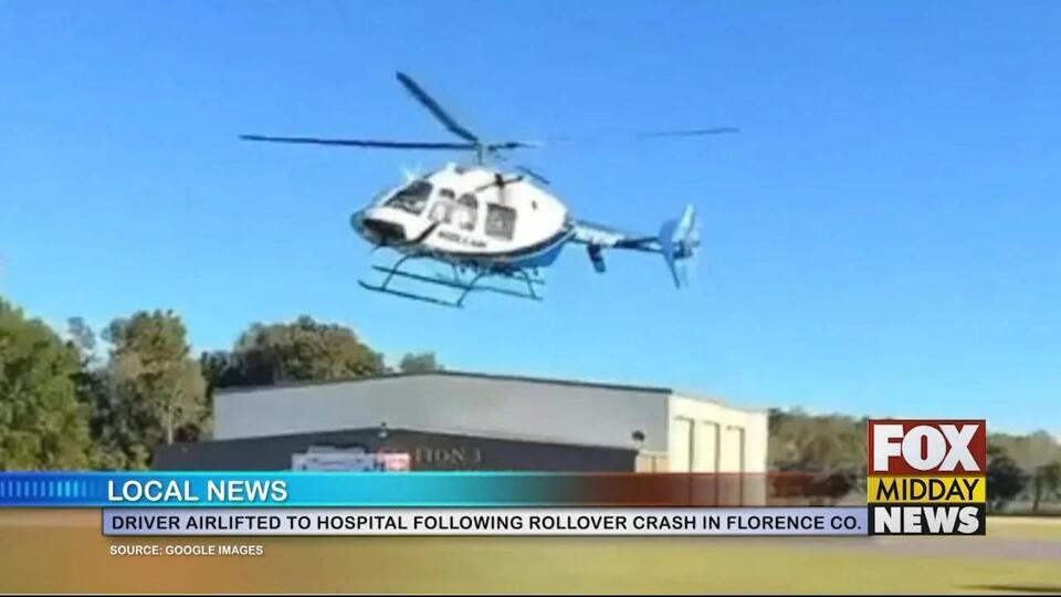 Driver Airlifted To Hospital After Florence Co. Crash