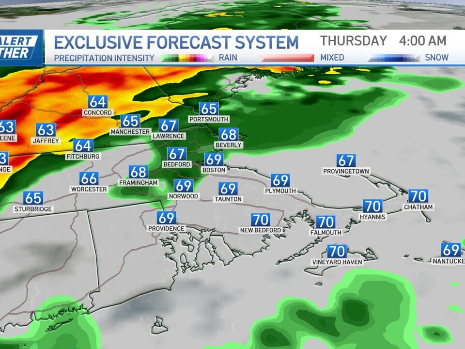 Severe storms could bring heavy rain, damaging wind and hail to New England