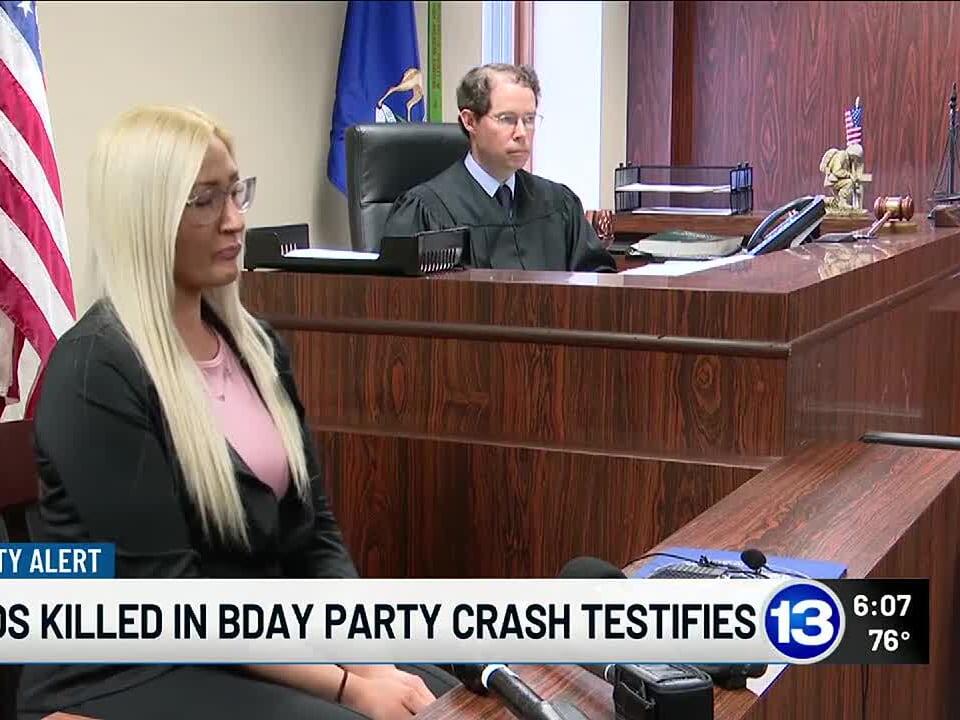 Mother of kids killed in bday party crash testifies