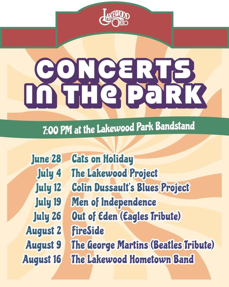 2026 Concerts in the Park Schedule Announced - NewsBreak