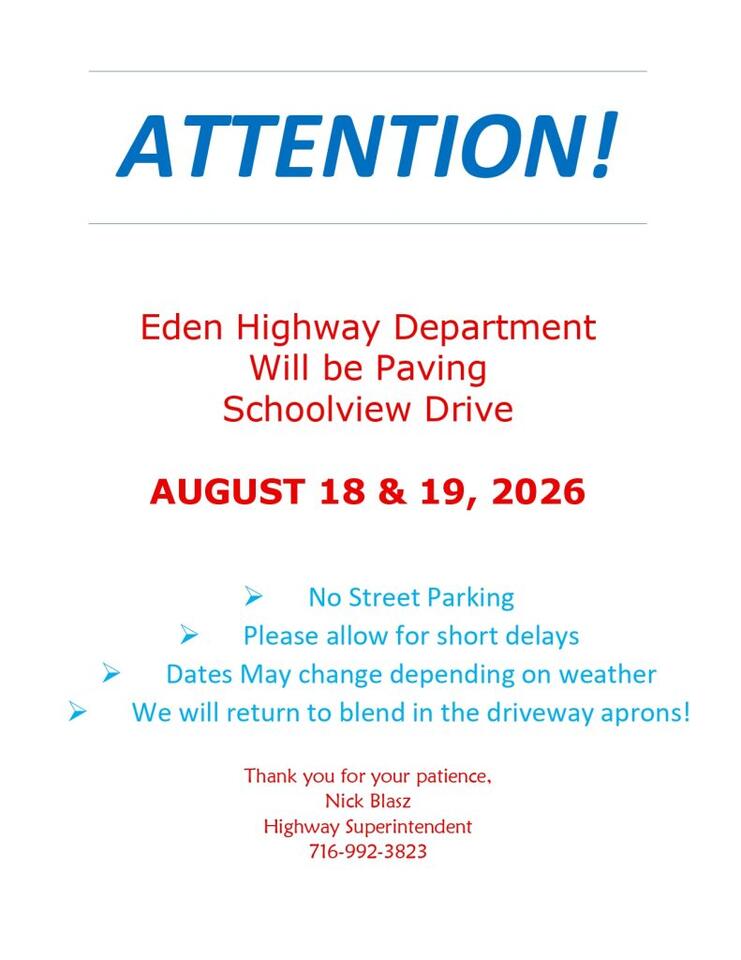 Paving on Schoolview this week