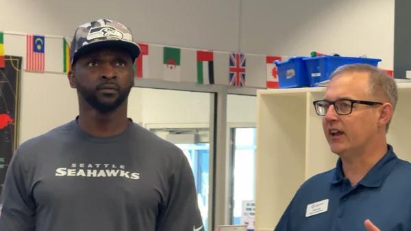 Seattle sports figure Cliff Avril inspires children with his message of ...