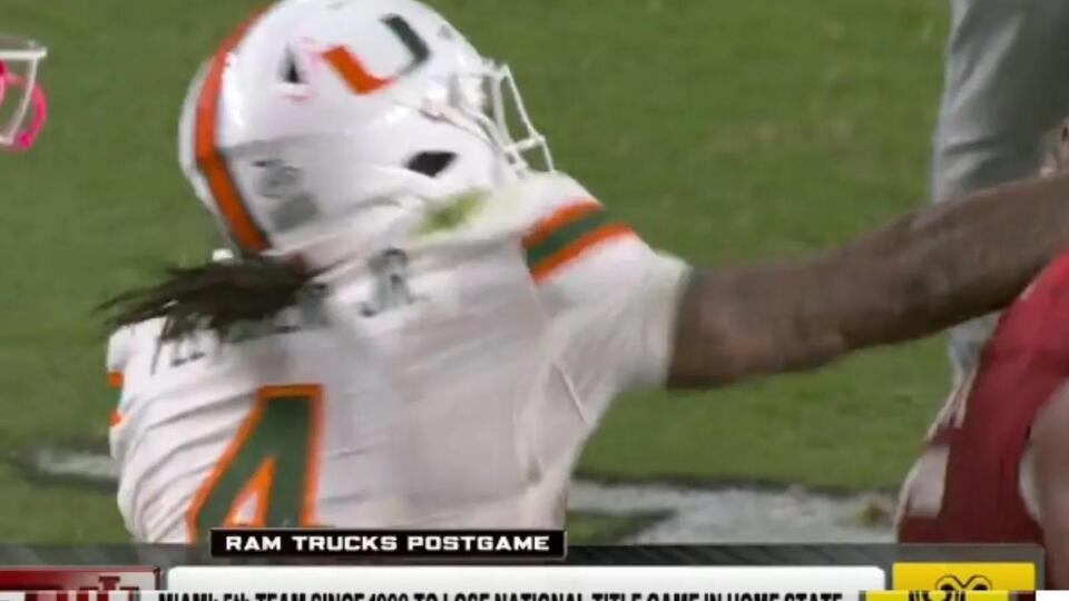 Miami S Mark Fletcher Punches Indiana Player In The Face After Losing