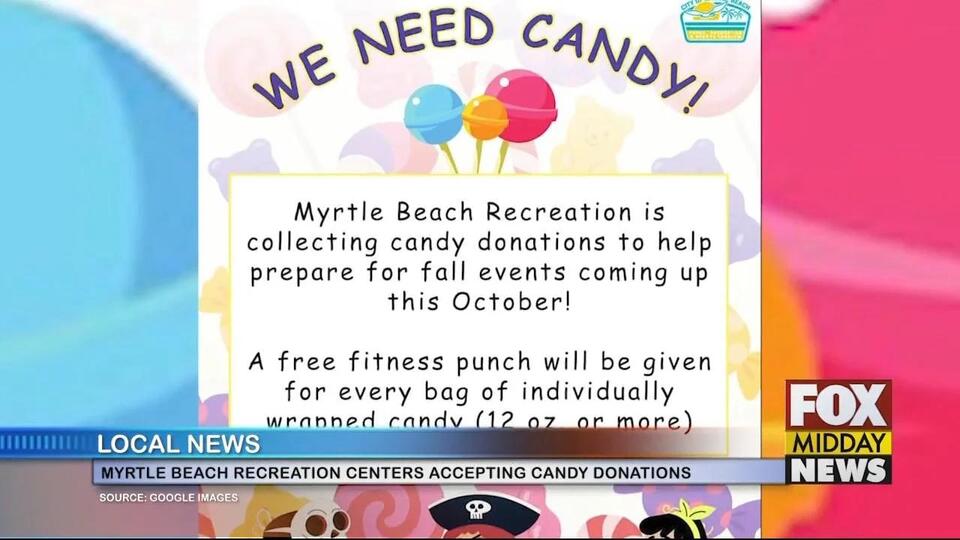 Rec Centers In Myrtle Beach Accepting Candy Donations For Events ...