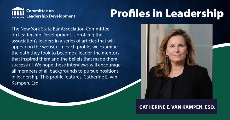 Profile in Leadership: Catherine van Kampen - NewsBreak