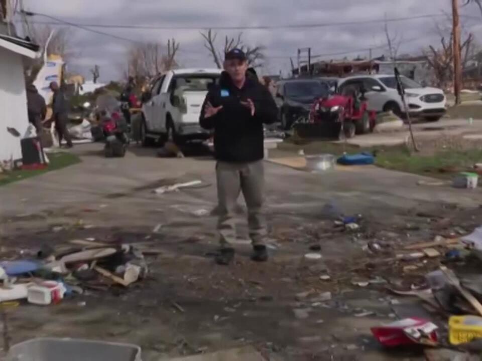 Weather Channel Meteorologist Mike Seidel on Storm Damage in Lakeview, Ohio