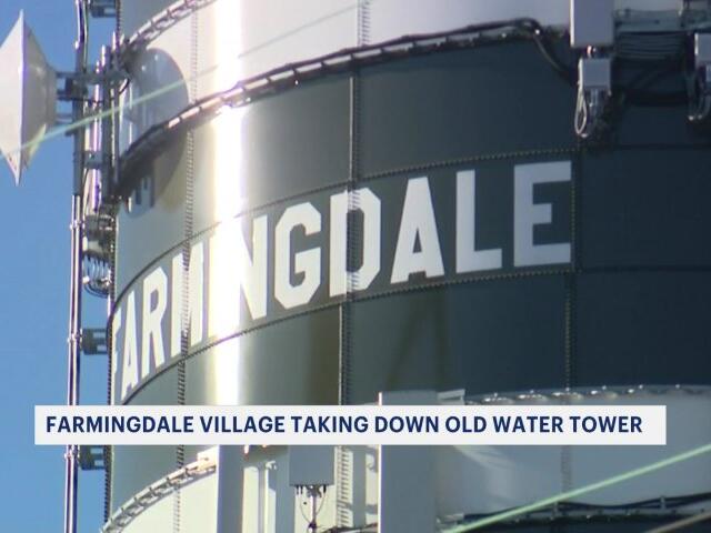Farmingdale tearing down old steel water tower