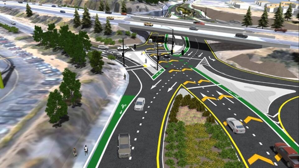 California to build rare diamond interchange that routes traffic onto ...