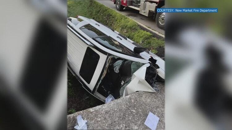 Woman crashes car after falling asleep behind the wheel - NewsBreak
