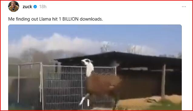 Mark Zuckerberg Announces Meta's Llama Model Hits 1 Billion Downloads ...