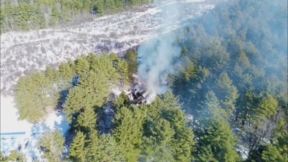 Large house fire in Windham ends with dog rescue - NewsBreak
