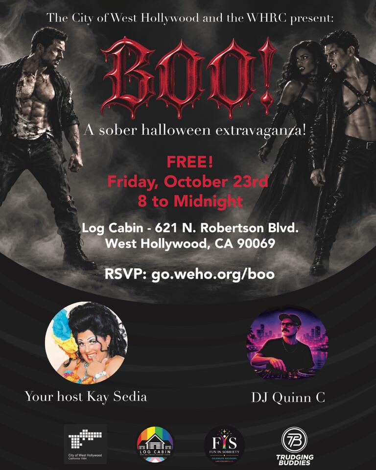 City of West Hollywood Co-Sponsors #BOO! – A Free Sober Halloween Event ...
