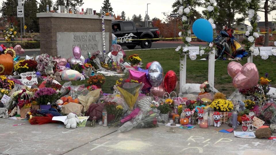 Flowers and messages outside Silver Rail Elementary to be moved soon ...