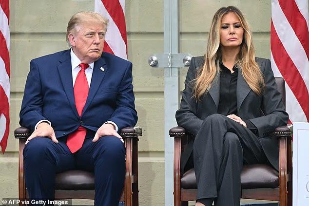 Trump reveals why Melania refused to join him on trip... but controversial aide is right by his side