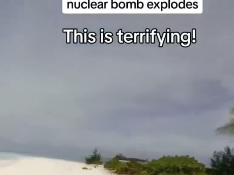 NUCLEAR BOMB HYDROGEN BOMB TEST EXPLOSION. BIGGEST FIREBALL EVER.