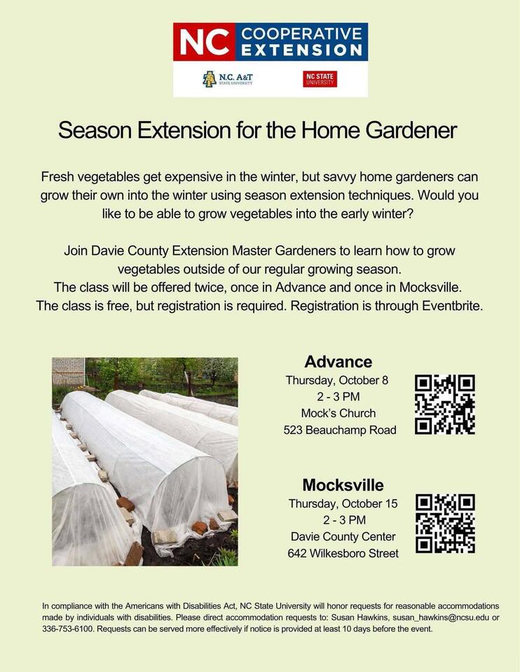 Free fall gardening classes in Davie County - NewsBreak