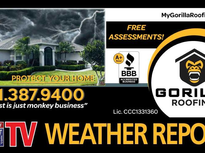 GORILLA ROOFING WEATHER REPORT Forecast for Brevard Calls for Sunny