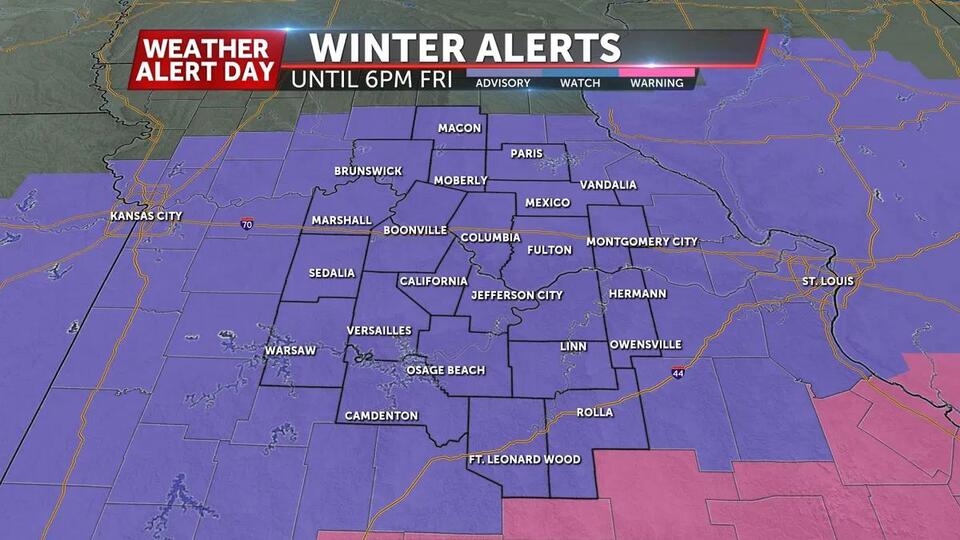 Weather Alert Day: Snow showers arrive tonight, road impacts possible ...