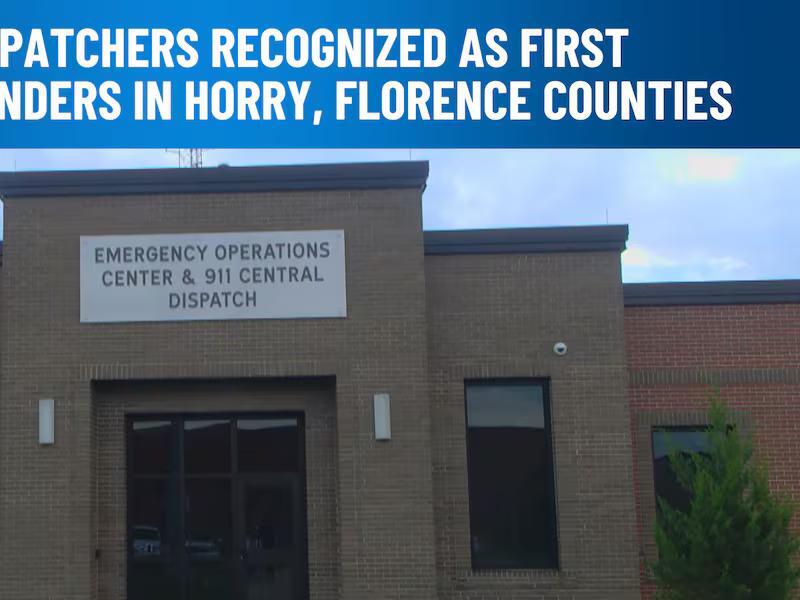 911 Dispatchers Recognized As First Responders In Horry Florence Counties