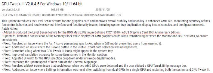 ASUS Tackles GPU Sag With Precision Sensor In ROG Matrix RTX 5090 ...