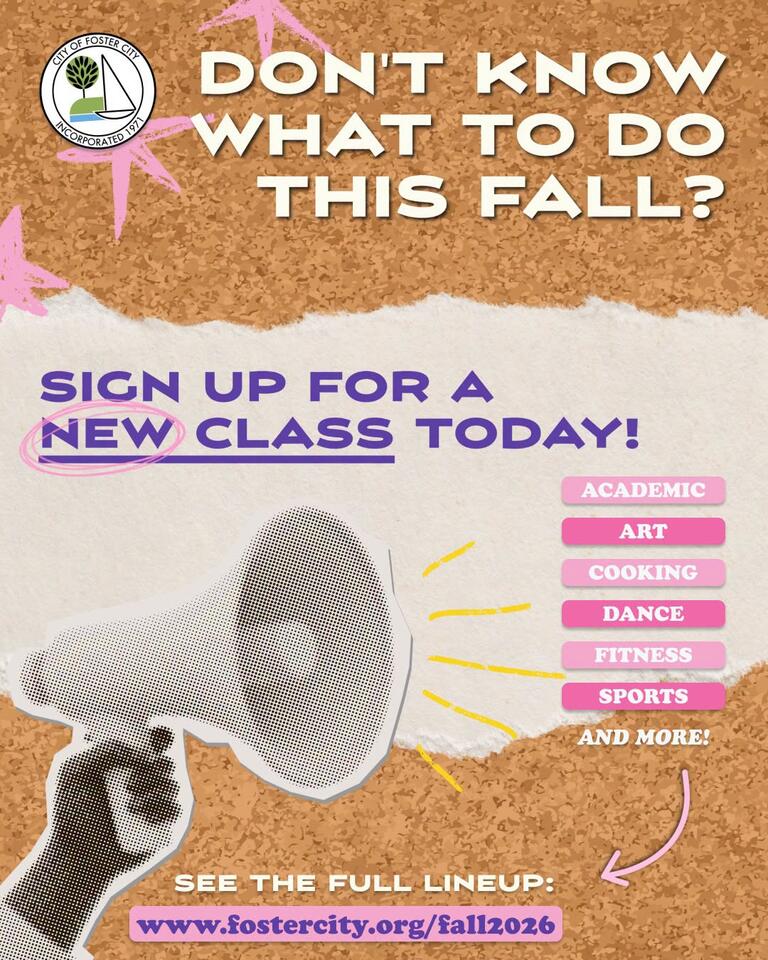 Foster City opens registration for fall classes - NewsBreak