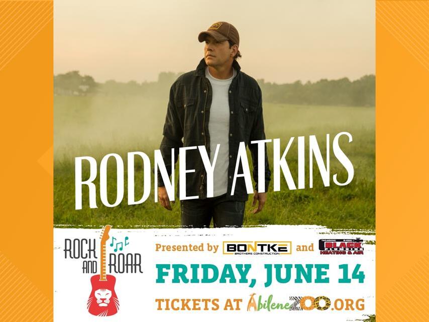 Rodney Atkins to headline Rock and Roar at the Abilene Zoo