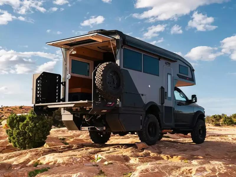 Brilliant Ram 4x4 camper truck is a private deck in the great outdoors