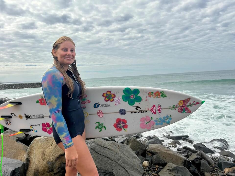 ‘Where's the beach?' High surf washes away sand at Carlsbad's Tamarack beach