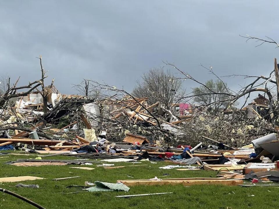 ‘Many houses are flattened’ in Elkhorn as large tornado sweeps through