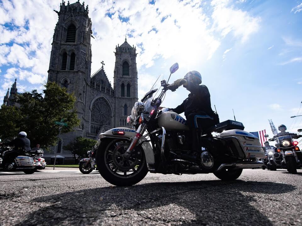 Firefighter killed in cargo ship fire — known as 'The Bear' of Newark —  honored at massive funeral