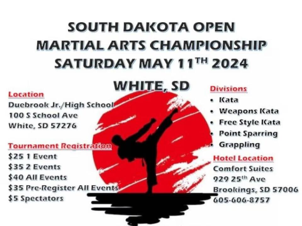 Deubrook High School hosting state open marital arts tournament next