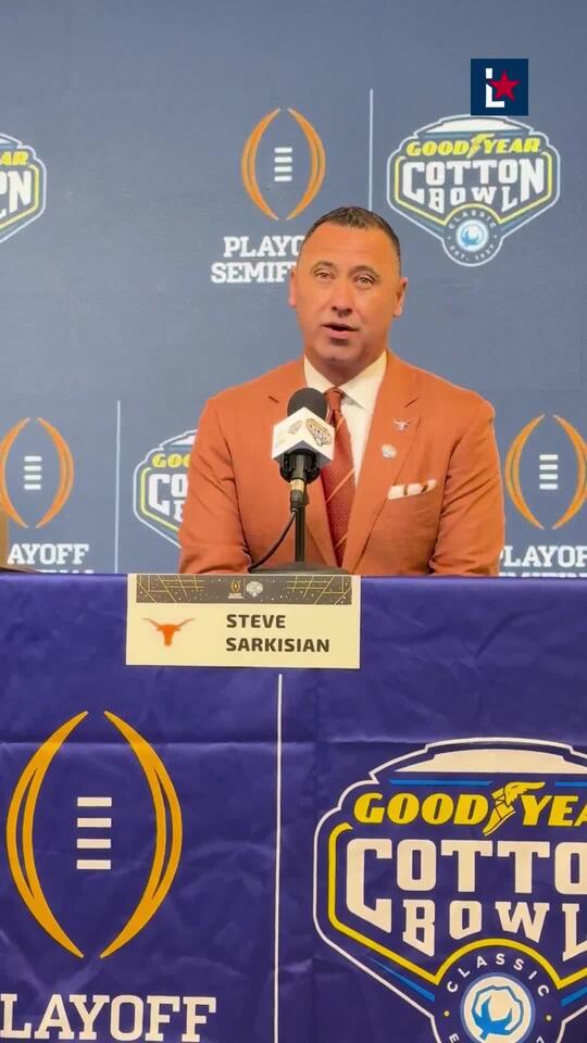 2025 Cotton Bowl Steve Sarkisian press conference NewsBreak