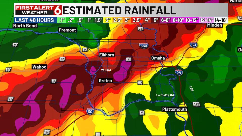 Second wettest September on record: Omaha rainfall totals from the past few days
