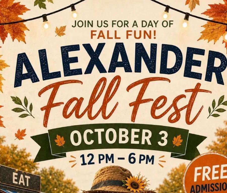 Alexander Fall Fest Oct 3rd features free admission, food trucks and family activities