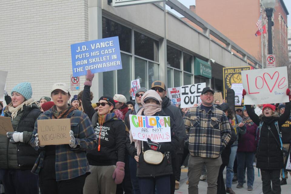 Student-led protest promotes ‘ICE Out’ message - NewsBreak