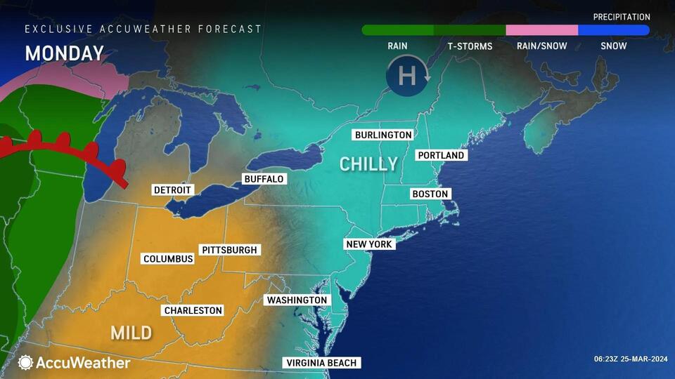 Weekday warmup will melt away the snow with a return to seasonable ...