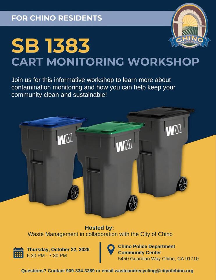 Chino hosts recycling contamination workshop - NewsBreak