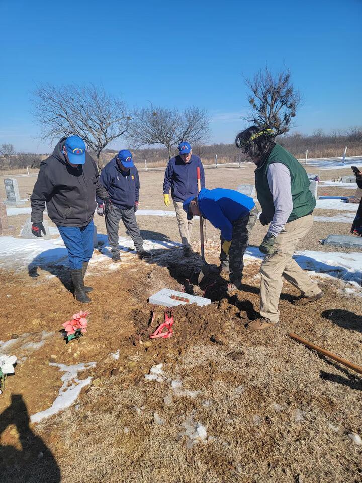 Comanche Indian Veterans Association places marker on Fort Sill for the ...