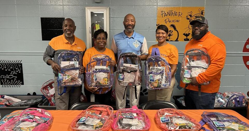 Spire donates school items at Payne Elementary