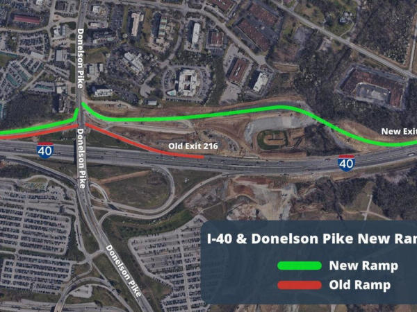 I-40 West Ramps Near Airport Near Completion