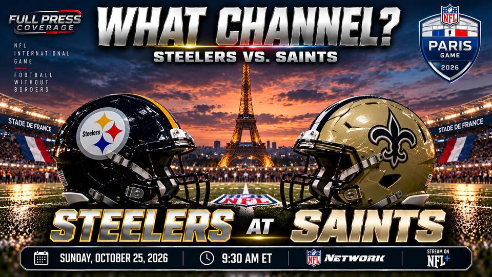 What Channel Is Steelers vs. Saints On? TV, Time, Stream for NFL Paris ...