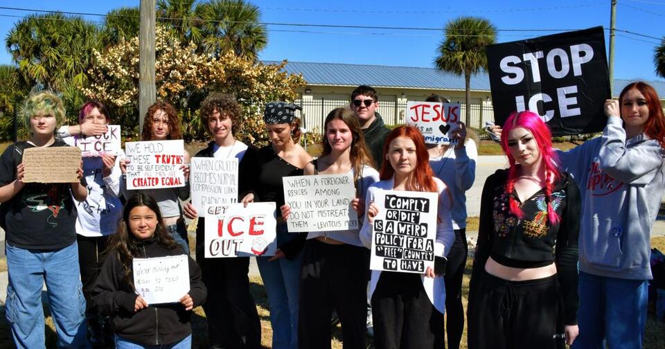 Fewer than 50 students participate in ICE protest walkout, district ...