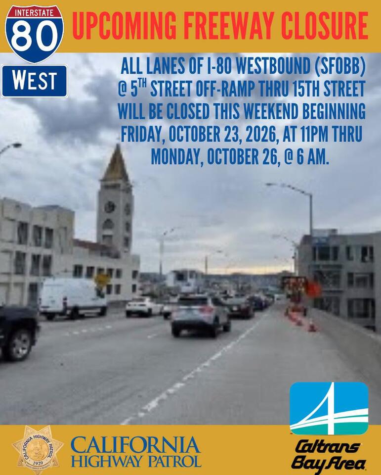 Full WB I-80 Closure Into SF This Weekend - NewsBreak