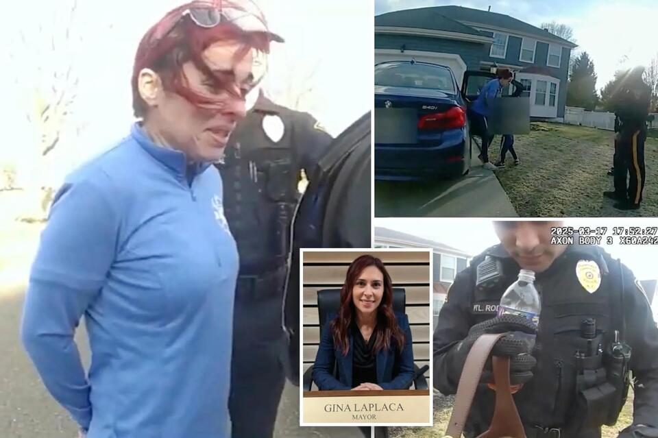 Shocking bodycam footage shows NJ Mayor Gina LaPlaca staggering while ...