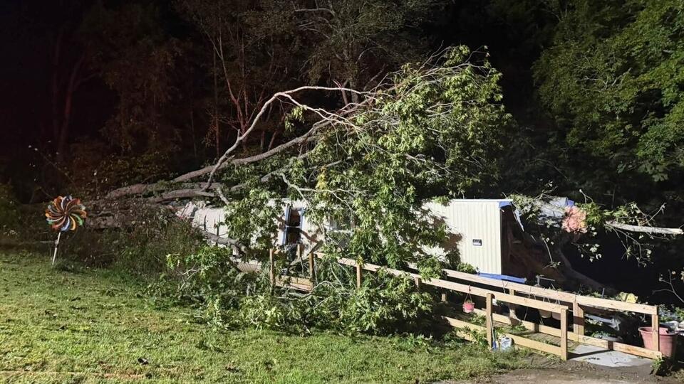 🚨 Tree collapse traps 2 as Lincolnton-area home catches fire - NewsBreak