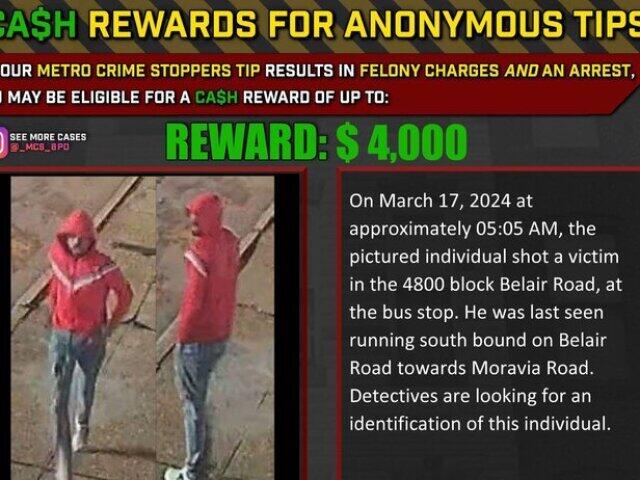 BPD asking for help to identify man connected to NE Baltimore shooting