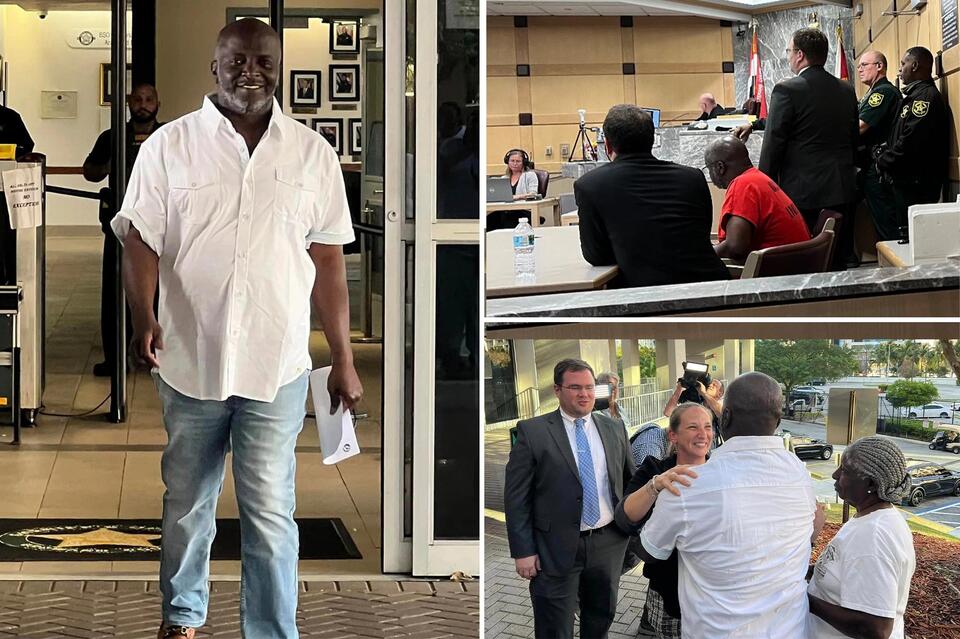 Wrongfully convicted Sidney Holmes freed after serving 34 years of 400 ...