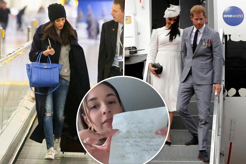Meghan Markle’s ‘sweet’ handwritten note to flight crew goes viral